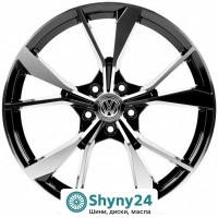 Replica VW595 Black Machined Face R19 W8 PCD5x112 ET45 DIA57.1