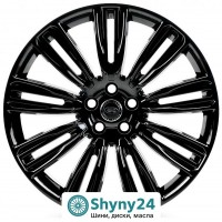 Replica LR716 Gloss Black R22 W9.5 PCD5x120 ET45 DIA72.6