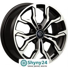 WSP Italy Kia WD002 New York Glossy Black Polished R18 W7.5 PCD5x114.3 ET55 DIA67.1