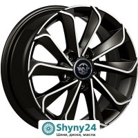 WSP Italy Nissan WD003 Corinto Glossy Black Polished R16 W6.5 PCD5x114.3 ET35 DIA66.1