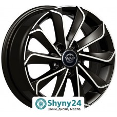 WSP Italy Renault WD003 Corinto Glossy Black Polished R16 W6.5 PCD5x114.3 ET32 DIA66.1