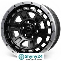 Replica F-0234 Satin black lip polished R18 W9 PCD6x139.7 ET18 DIA106.1