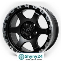 Replica F-0240 Satin Black R17 W8.5 PCD5x127 ET0 DIA71.6