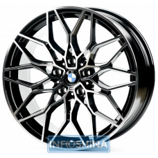 Replica B872 Black Machined Face R20 W8.5 PCD5x120 ET35 DIA72.6