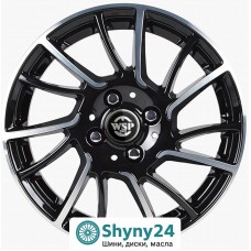 WSP Italy Ford WD009 Moon Clossy Black Polished R15 W6 PCD4x108 ET37.5 DIA63.4