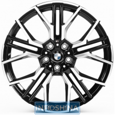 Replica B0405 Black Machined Face R19 W8 PCD5x112 ET32 DIA66.6