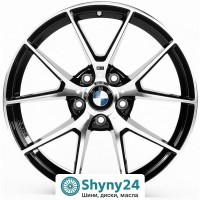 Replica B5342 Gloss Black Machined Face R18 W8 PCD5x120 ET30 DIA72.6