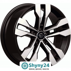 WSP Italy Volkswagen WD008 Tenerife Glossy Black Polished R17 W7.5 PCD5x112 ET40 DIA57.1
