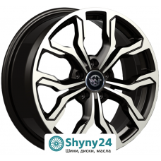 WSP Italy Volkswagen WD002 New York Glossy Black Polished R18 W7.5 PCD5x112 ET51 DIA57.1