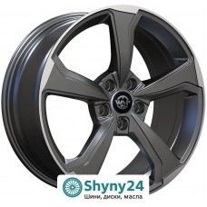 WSP Italy Skoda (WD005) Formentera Matt Gun Metal Polished R18 W7 PCD5x112 ET45 DIA57.1