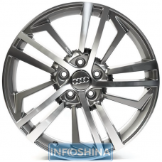 Replica Audi A1244 Gun Metal Machined Face R18 W8.5 PCD5x112 ET35 DIA66.6