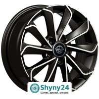 WSP Italy Renault WD003 Corinto Glossy Black Polished R16 W6.5 PCD5x114.3 ET41 DIA66.1