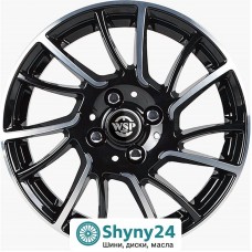 WSP Italy Citroen WD009 Moon Clossy Black Polished R15 W6 PCD4x108 ET23 DIA65.1