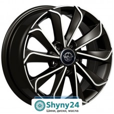 WSP Italy Audi WD003 Corinto Glossy Black Polished R16 W6.5 PCD5x100 ET43 DIA57.1