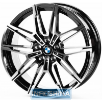 Replica B294 Gloss Black Machined Face R20 W8.5 PCD5x112 ET26 DIA66.6