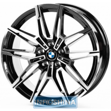 Replica B294 Gloss Black Machined Face R20 W8.5 PCD5x112 ET26 DIA66.6