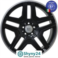 WSP Italy Mercedes (W766) AMG NERO Dull Black R Polished R21 W10 PCD5x112 ET56 DIA66.6