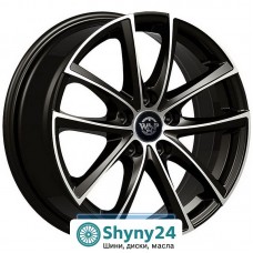 WSP Italy Seat (WD001) Praslin Glossy Black Polished R17 W7.5 PCD5x112 ET49 DIA57.1