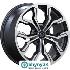 WSP Italy Volkswagen WD002 New York Matt Gun Metal Polished R18 W7.5 PCD5x112 ET35 DIA57.1