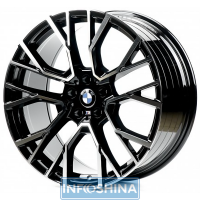 Replica BMW B506 Gloss Black Machined Face R20 W9 PCD5x112 ET35 DIA66.6