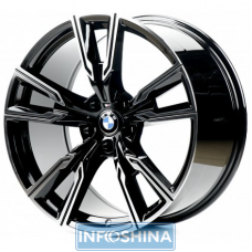 Replica BMW B945 Gloss Black Machined Face R20 W11 PCD5x112 ET35 DIA66.6