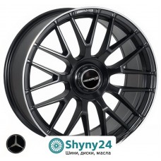 Replica Mercedes MR1261 Satin Black Lip Polished R19 W8.5 PCD5x112 ET38 DIA66.6