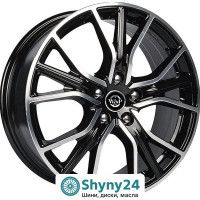 WSP Italy Audi (WD004) Zurich Glossy Black Polished R18 W8 PCD5x112 ET40 DIA66.6