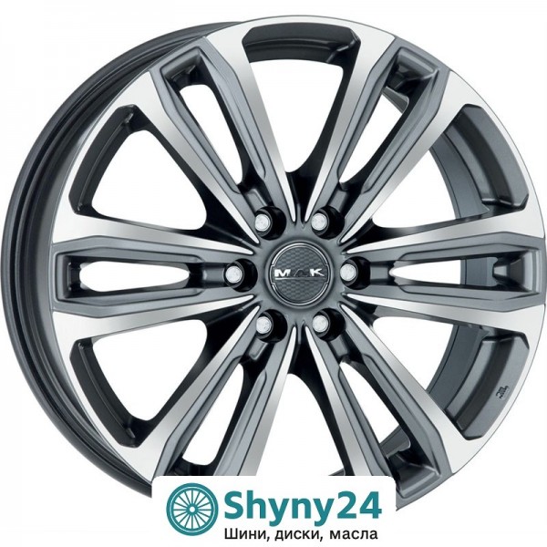Mak Safari 6 Gun Met-mirror Face R20 W8.5 PCD6x139.7 ET25 DIA110.1