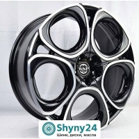 WSP Italy W270 Torpedo Glossy Black Polished R20 W8 PCD5x110 ET37 DIA65.1