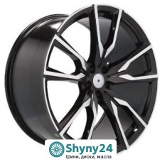 Racing Line FE221 Black Polished R22 W9.5 PCD5x112 ET32 DIA66.6