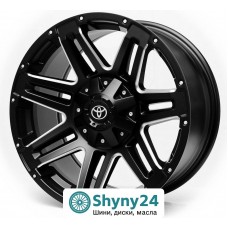 Replica RX615 Matt Black + Milling Spoke R18 W9 PCD6x139.7 ET0 DIA110.1