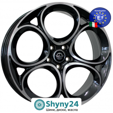 WSP Italy Alfa Romeo (W262) Sankt Moritz Glossy Black Polished R20 W8.5 PCD5x110 ET31 DIA65.1