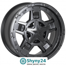 JH AR295 (ZW001) Matt Black R17 W8 PCD5x127/5x139.7 ET15 DIA77.8