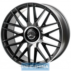 Replica Mercedes MR01 Matt Black Lip Polished R22 W10 PCD5x112 ET45 DIA66.6