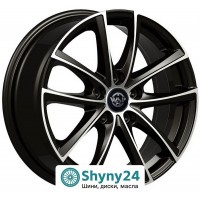 WSP Italy BMW WD001 Praslin Glossy Black Polished R17 W7.5 PCD5x112 ET52 DIA66.5
