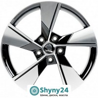 Replica 5626 Gloss Black Machined Face R18 W7.5 PCD5x112 ET48 DIA57.1