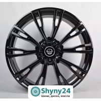 WSP Italy (WD006) Lugano Glossy Black R21 W8.5 PCD5x120 ET40 DIA64.1