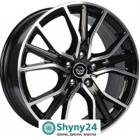 WSP Italy KIA WD004 Zurich Glossy Black Polished R18 W7 PCD5x114.3 ET45 DIA67.1
